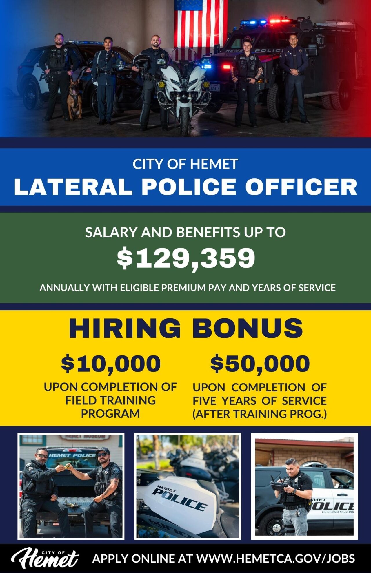 Lateral Police Officer | Hemet Police Department