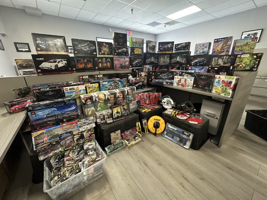 PHOTO OF STOLEN LEGO SETS IN THE CITY OF HEMET